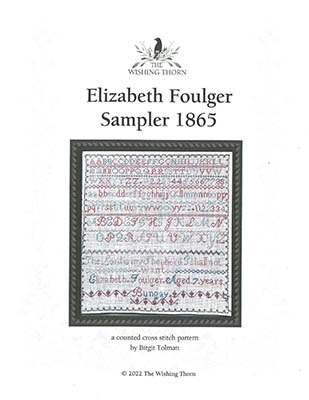 Elizabeth Foulger Sampler 1875